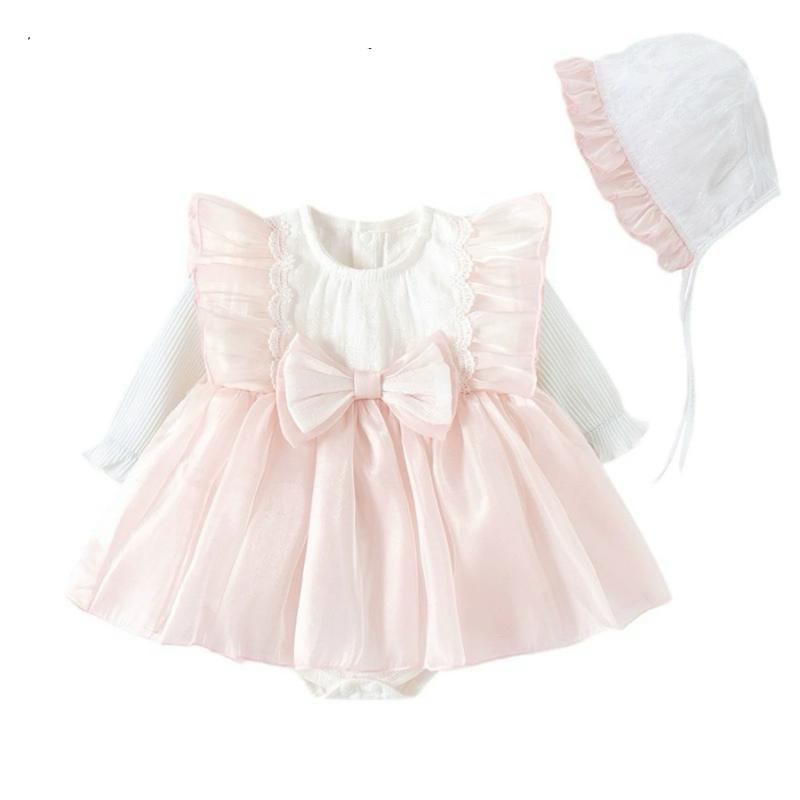 ロンパース 女の子 ベビー プリンセスドレス カバーオール 新生児 満月 お宮参り お食い初め 1歳 誕生..