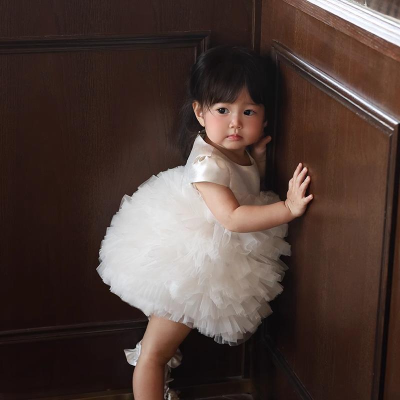 ・カテゴリ: 誕生日ドレス・対象年齢: 6ヶ月、9ヶ月、12ヶ月、18ヶ月、2歳、3歳、4歳・性別: 女の子・参考身長: 80cm、90cm、100cm、110cm・カラー展開: ホワイト半袖、ホワイト長袖、ピンク半袖、ピンク長袖、ピンク半...