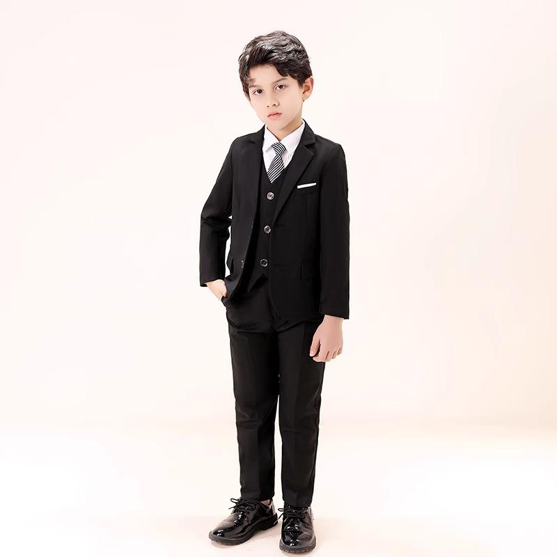 スーツ セットアップ キッズ 男の子 冬 裏起毛 フォーマル 礼服 英国風 リングボー...