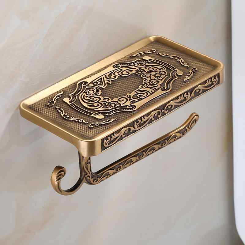 トイレットペーパーホルダー ペーパーホルダー ティッシュケース ヨーロッパ風 アンティーク レトロ ヴ..