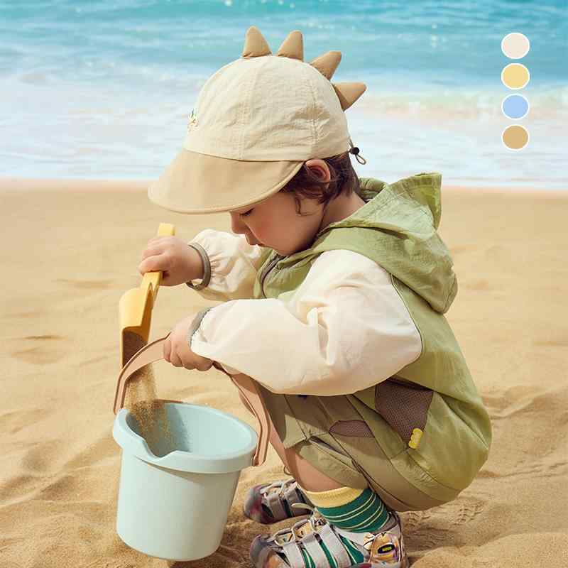 キャップ 男の子 女の子 ベビー 子供 ベースボールキャップ 薄手 軽量 UVカット 日よけ サンハット 恐竜 かわいい 速乾 つば広 春夏 お出かけ アウトドア