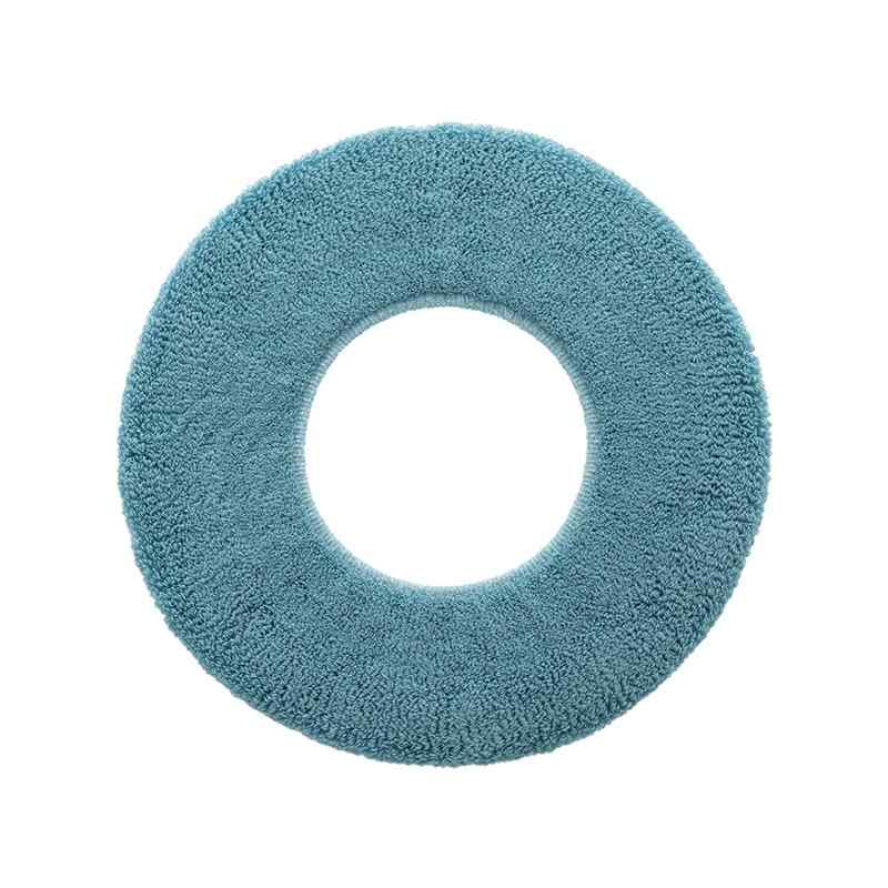 便座カバー 厚手 大きめ ワイド アクリル素材 ふんわり やわらか 持ち手付き 洗える 丸洗い 家庭用 ト..