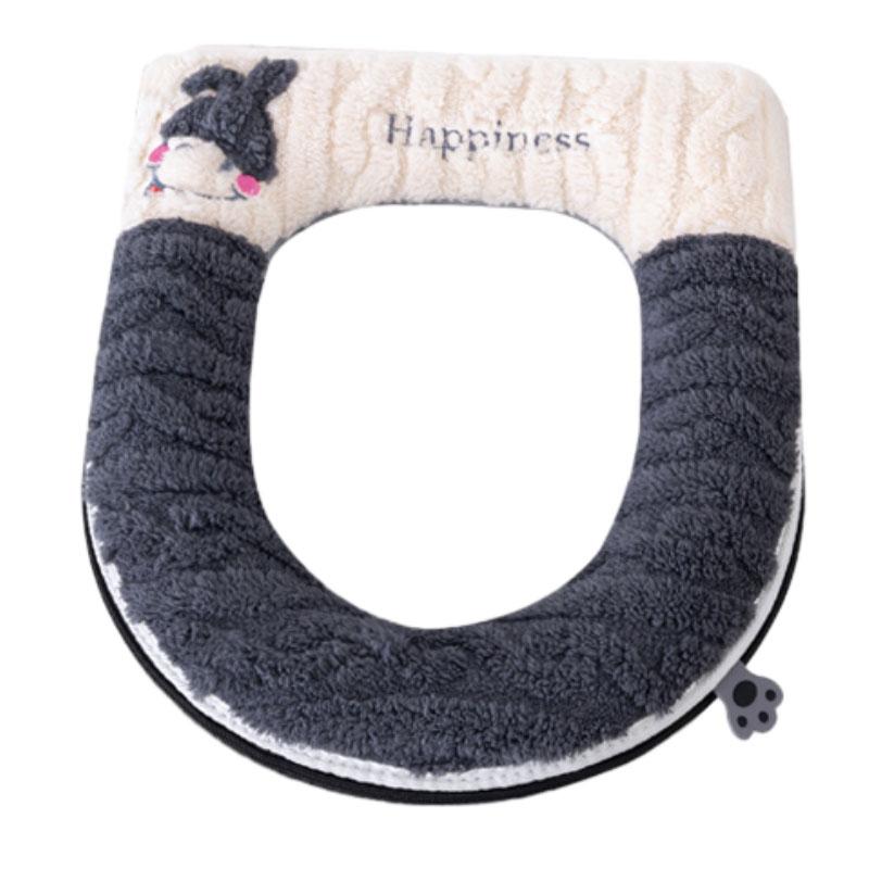 便座カバー 家庭用 トイレシート 厚手 ふわふわ あったか 保温 冬 四季兼用 洗える 防臭 衛生的 やわら..