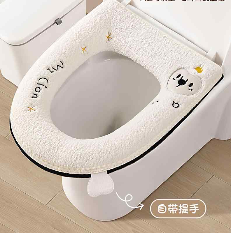 便座カバー 四季通用 フリース 防臭 厚手 ファスナー式 洗える トイレ 便器 冬 暖...