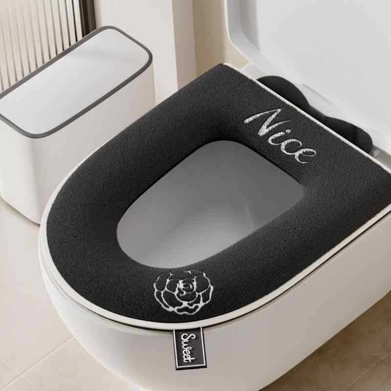 トイレ 便座カバー 便座シート クッション オールシーズン 防水 撥水 ふわふわ もこもこ 厚手 あったか..