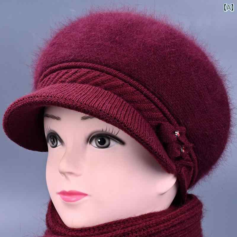 ・スタイル: カジュアル・: リボン・帽子のトップ: ラウンド・対象: 女性、ミドルエイジ、シニア・シーン: お出かけ・つばのスタイル: ショート・年齢層: 35〜39歳、40〜59歳、60歳以上・生地の機能: 軽量、暖かく快適・種類: ニ...