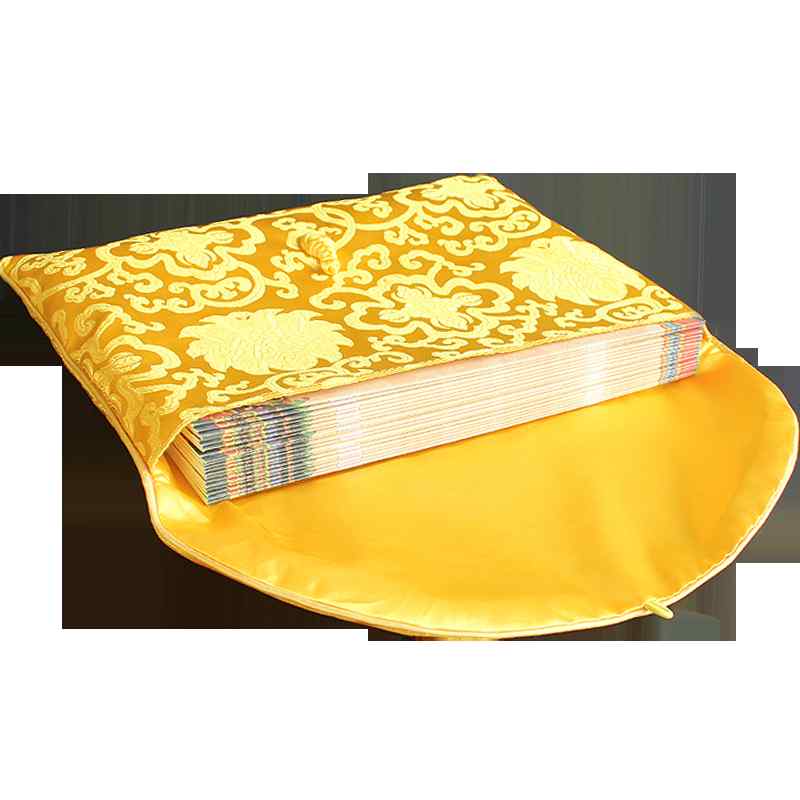 経本入れ おしゃれ 袋 経典 収納 写経用 カバー 包み布 仏具 大容量 チャイナボタン ファスナー開閉 タ..