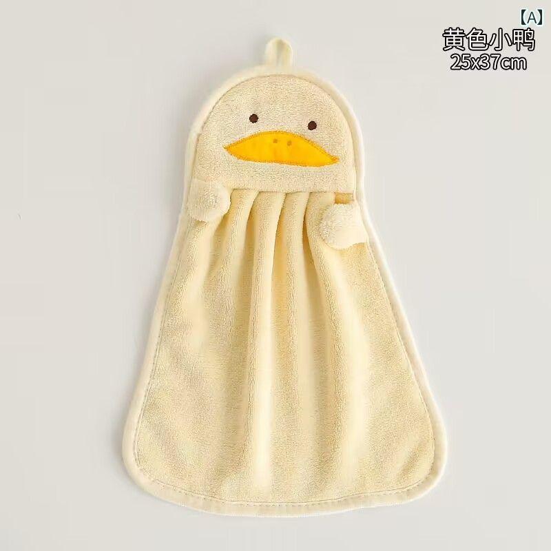 タオル ベビー キッズ 男の子 女の子 吊り下げ ループ付き 強吸水 速乾性 ふわふわ ソフト かわいい ペ..