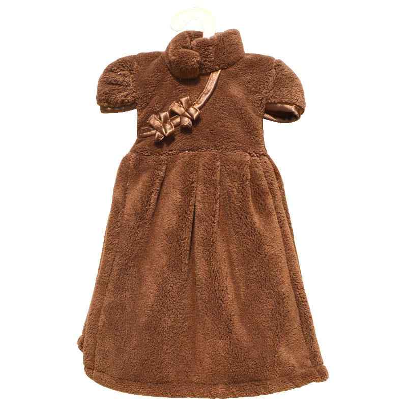 Towels, Handkerchieves - ハンドタオル かわいい 壁掛け ドレス型 チャイナドレス プリンセス キャラクター ワッフル模様 洗面所 キッチン 吸水速乾 手拭きタオル おしゃれ インテリア ピンク グリーン ブルー