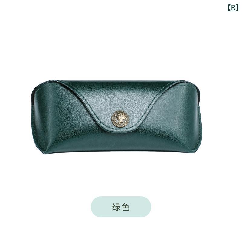 眼鏡ケース メンズ レディース レトロ ハンドメイド ソフトケース レザー 革製 携...