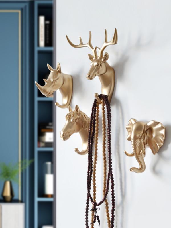 フック 玄関収納 鍵掛け ウォールハンガー 鹿角 北欧風 おしゃれ 壁掛け インテリア 小物置き リビング..