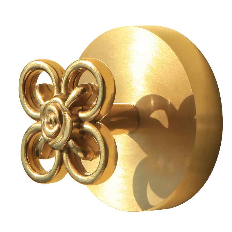 ウォールハンガー フック 北欧 フラワー 花 真鍮製 壁掛け 玄関 エントランス コート 帽子 衣類収納 強力粘着 おしゃれ インテリア