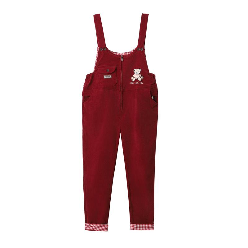 マタニティウェア レディース サロペット オーバーオール マタニティパンツ 前後ファスナー 腹部サポート ロングパンツ 大きいサイズ ゆったり 着脱簡単 コーデュロイ ボア 裏起毛 秋冬 春夏 カジュアル 韓国 おしゃれママ 普段使い お出かけ ブラッ