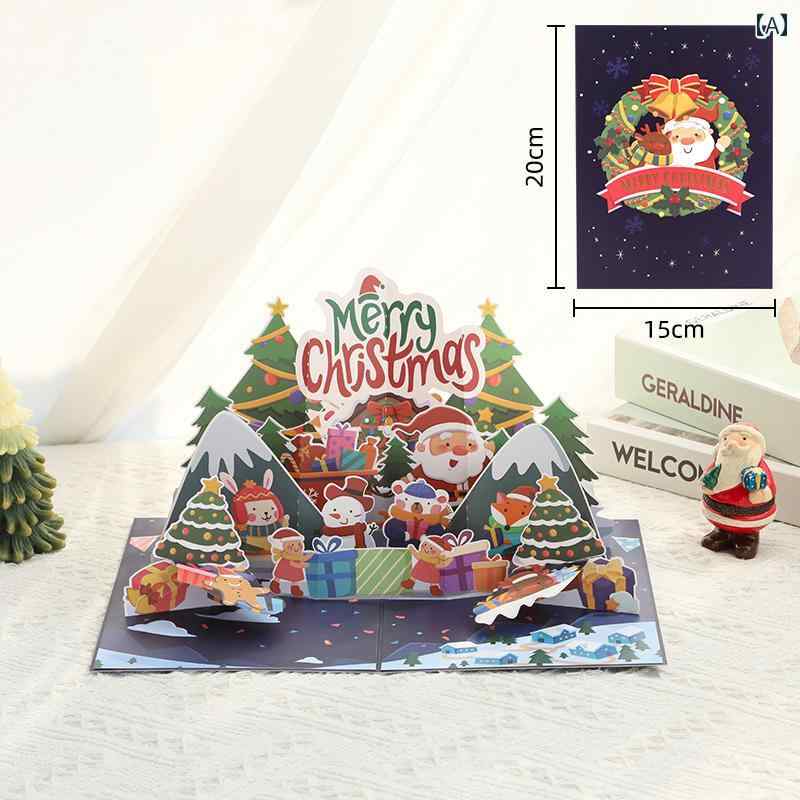 ���꡼�ƥ��󥰥����� ���ꥹ�ޥ� 3D Ω�� �ڡ��ѡ�����ե� DIY ���� �ޤꤿ���߼� ������� ���襤�� ���ե� �ץ쥼��� ���ˤ� ���� ¿�� �����...