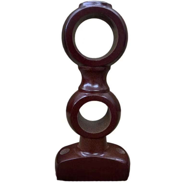 カーテンロッドブラケット カーテンアクセサリー レトロ調 無垢材 木製 カーテンポールホルダー 35mm対..