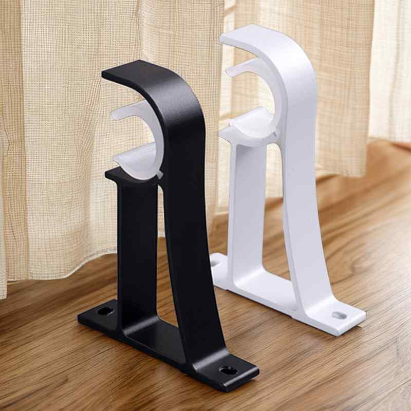 カーテンロッドブラケット カーテンレール ローマンポール シングル ダブル 厚手 支持金具 ベース台座 ..