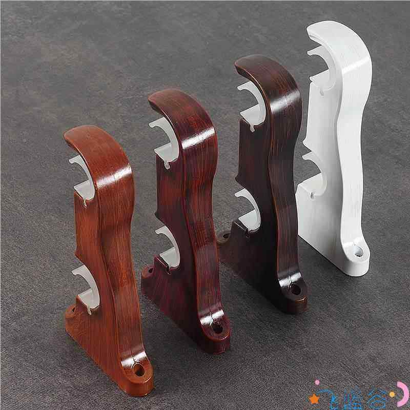 カーテンロッドブラケット カーテンアクセサリー 厚手 木目調 カーテンレール ローマポール 支持金具 ..