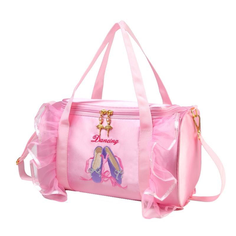 ダンスバッグ レッスン 女の子 バレエ 韓国 3WAY ピンク かわいい プリンセス 軽量 大容量 習い事 練習..