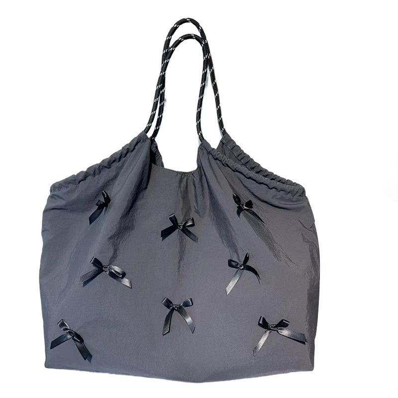 ダンスバッグ トート レディース フレンチ シック バレエ リボン 大容量 ショルダー 普段使い 柔らかい..