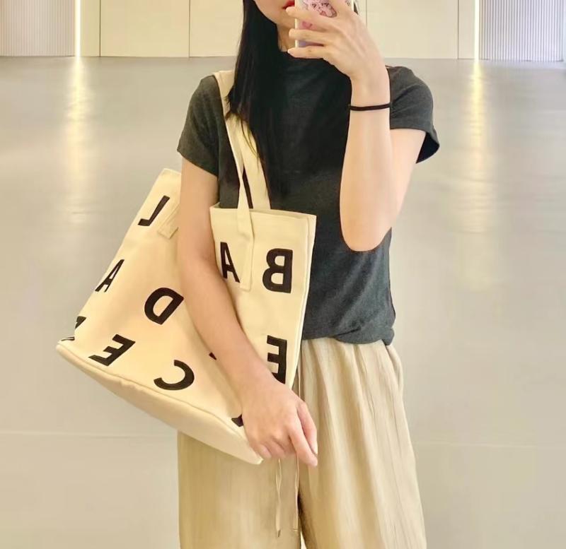 ダンスバッグ バレエ モダン 大容量 キャンバス トート アルファベット柄 アイボリー レジャー 旅行 普段使い おしゃれ 大人 カジュアル