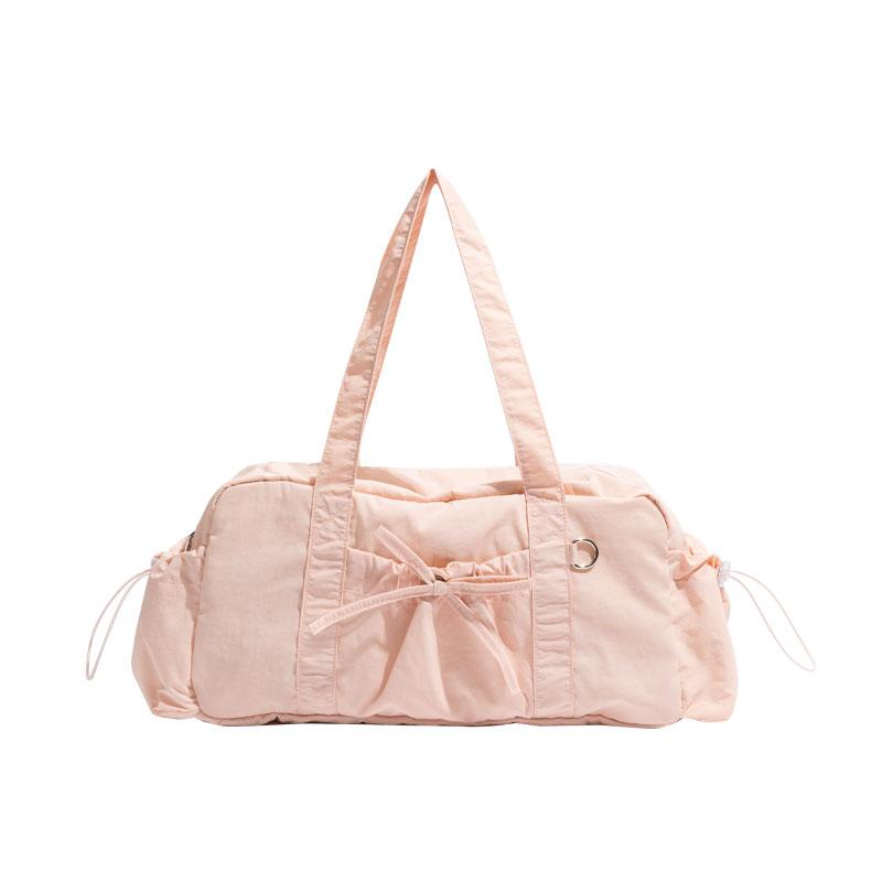 ダンスバッグ レディース 韓国 バレエ ガーリー 大人 かわいい ナイロン リボン トート 手提げ 肩掛け ..