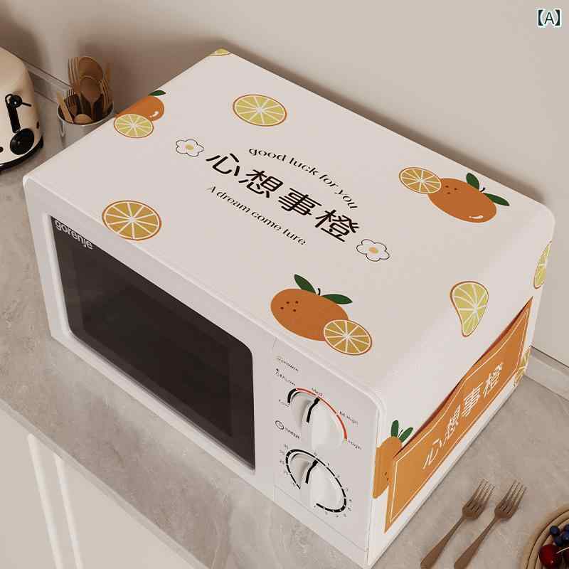 家電カバー 電子レンジ オーブン 洗濯機 冷蔵庫 保護カバー トップマット シート 布製 防塵 防水 防油 ..