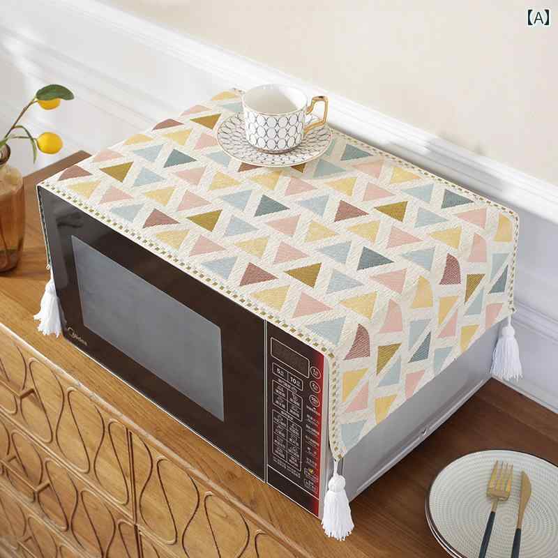 家電カバー 防塵 防油 多機能 布製 電子レンジ 洗濯機 オーブン 冷蔵庫 ナイトテーブル 保護クロス シ..