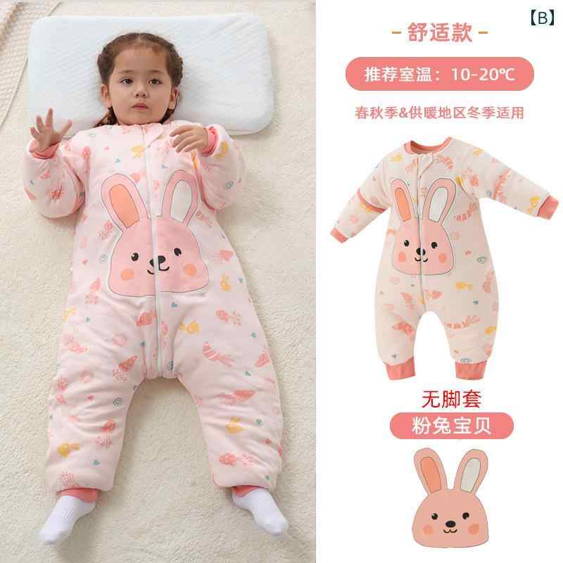 ベビー キッズ 寝袋 スリーピングバッグ 男の子 女の子 コットン 綿 恒温 温度調整 寝冷え防止 ブランケット 春秋 薄手 秋冬 厚手 四季通用