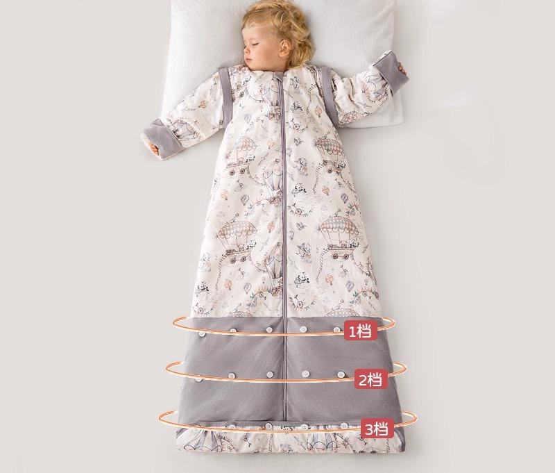 スリーパー 子供 ベビー キッズ 男の子 女の子 秋冬 厚手 恒温 温度調節 ライナー取り外し可能 足蹴り..