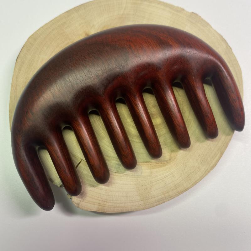 櫛 レディース 紫檀 白檀 木製 ヘッドマッサージブラシ 静電気防止 大歯 広歯 マッサージ くし 頭皮ケ..