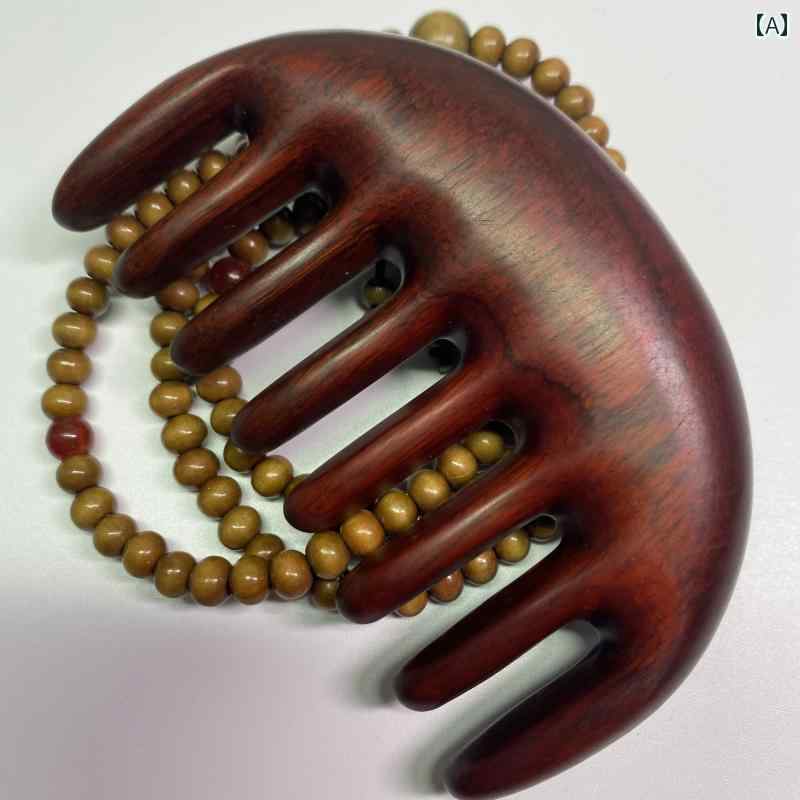 櫛 レディース 紫檀 白檀 木製 ヘッドマッサージブラシ 静電気防止 大歯 広歯 マッサージ くし 頭皮ケア 抜け毛対策 スカルプ 血行促進 ナチュラル リフレッシュ