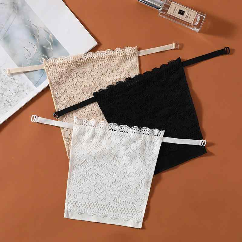 インナー レディース 大きいサイズ プラスサイズ ベアトップ チューブトップ 胸元カバー 胸当て 透け防..