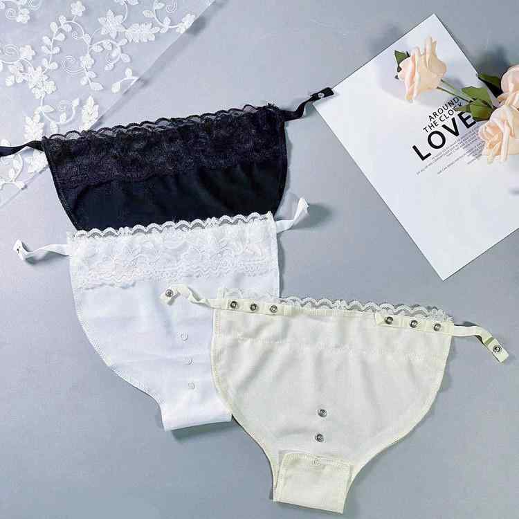 インナー レディース 接触冷感 薄手 透け防止 胸元カバー 谷間隠し Vネック対応 一体型 チューブトップ ベアトップ レース ストレッチ ..