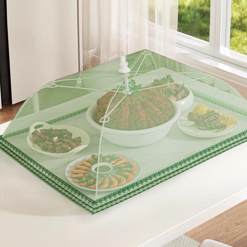 食卓カバー 折りたたみ式 メッシュ 網 虫よけ 防塵 防虫 特太骨組み 頑丈 家庭用 業務用 キッチン 食事..