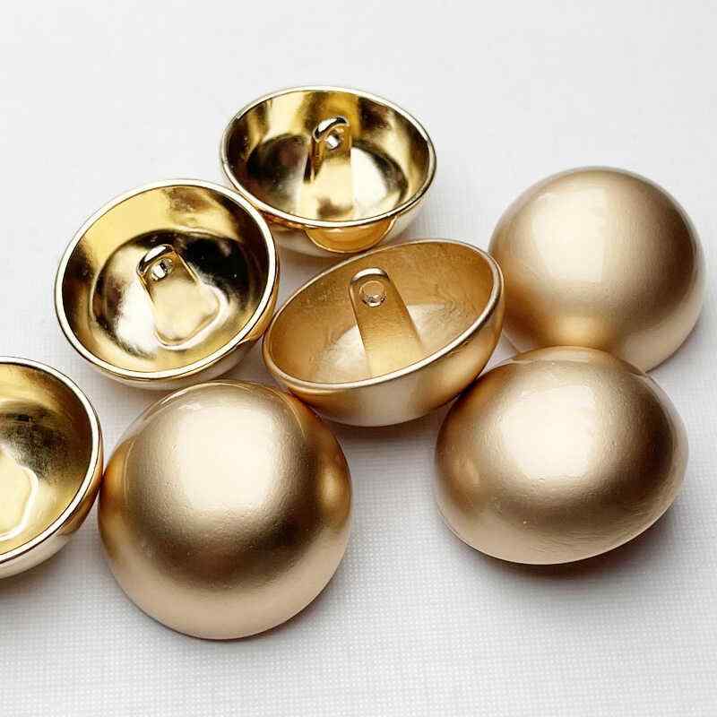 ボタン レディース 金属 円形 丸型 マッシュルームボタン コート スーツ カーディガン セーター ファー..