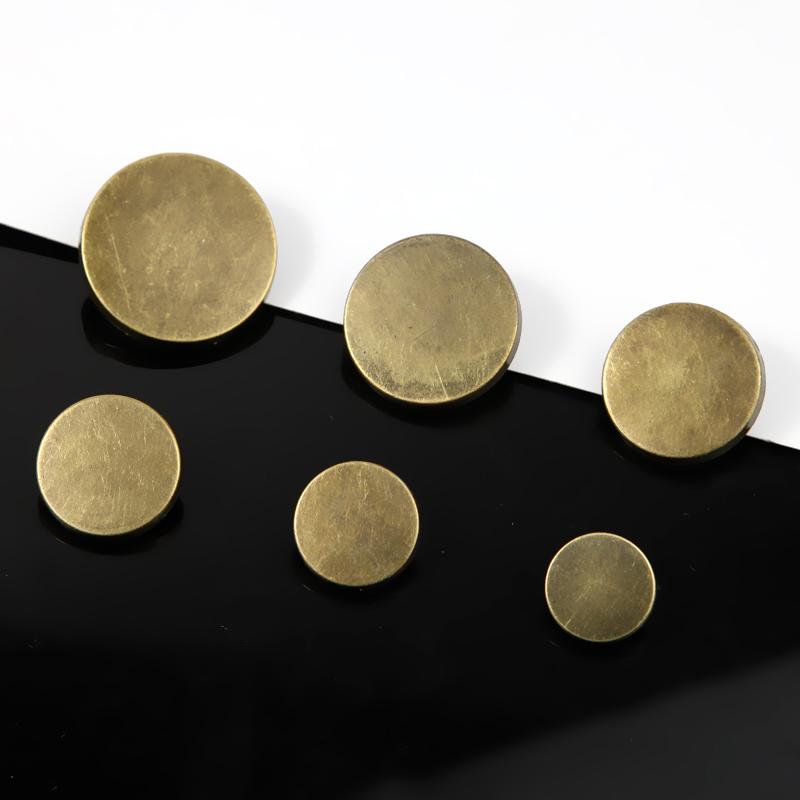 ボタン レディース 女性用 金属製 メタル レトロ ヴィンテージ風 青古銅 アンティークブロンズ コート トレンチコート アウター ジャケット ジーンズ デニムパンツ 服飾 裁縫 手芸 パーツ