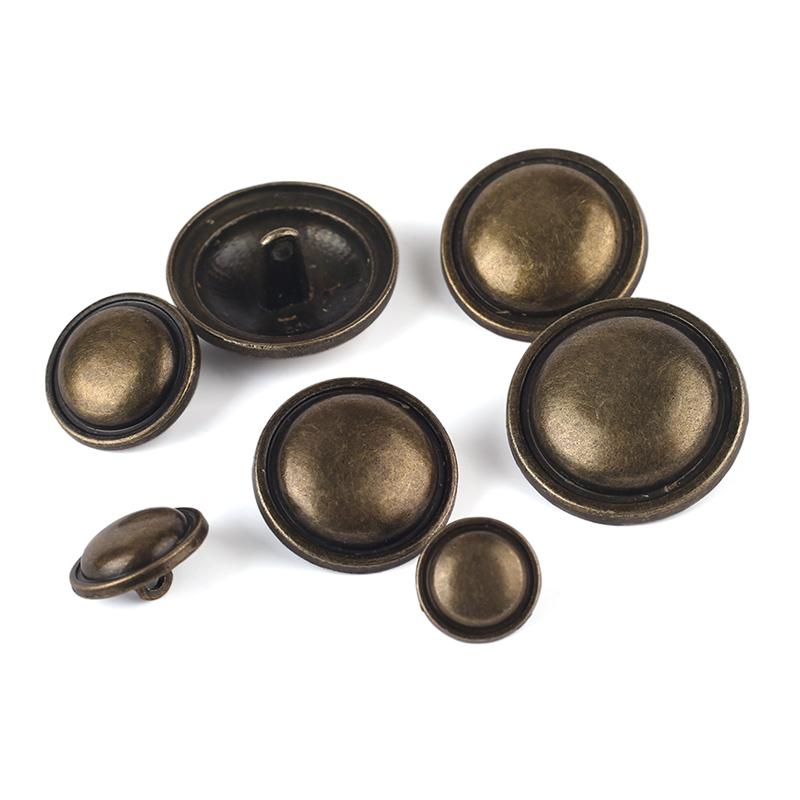 ボタン メンズ レディース メタル レトロ アンティーク ヴィンテージ風 古銅 装飾 スーツ ジャケット コート アウター セーター トレンチコート ファッション