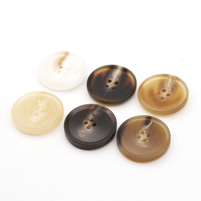 ボタン メンズ レディース 樹脂 花柄 コート スーツ トレンチコート アウター カーディガン 装飾 ベーシック 万能 ブラウン