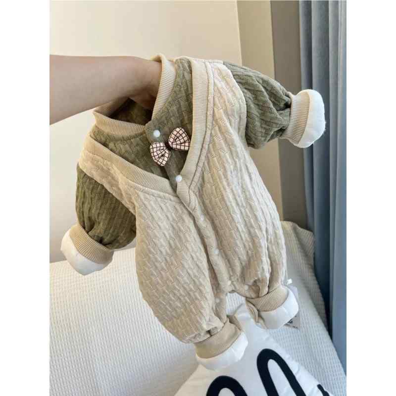 カバーオール 男の子 ベビー ロンパース 赤ちゃん 秋冬 防寒 中綿入り 厚手 保温 あったか フォーマル ..