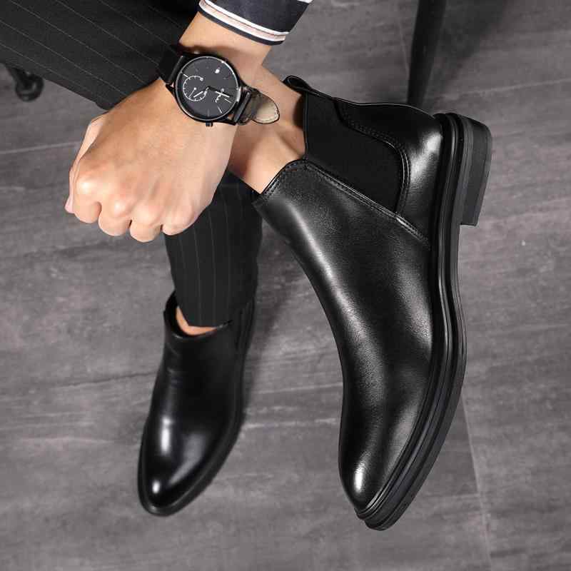 ブーツ メンズ 男性用 秋冬 ブーツ チェルシーブーツ ショートブーツ アンクルブーツ 編み上げブーツ 本革 牛革 レザー 革靴 シークレットヒール 厚底 インヒール ポインテッドトゥ ミドル丈 ローヒール 裏起毛 韓国 トレンド クラシック