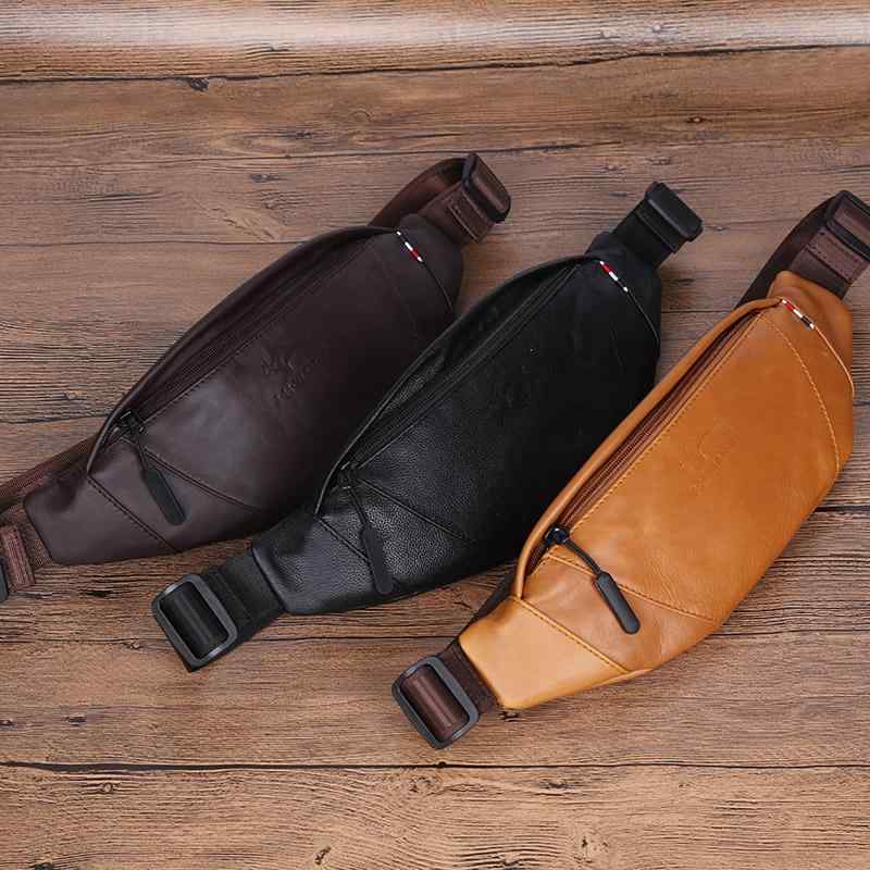 バッグ メンズ レディース 本革 牛革 レザー ウエストポーチ ボディバッグ ショルダーバッグ 多機能 大容量 スポーツ ランニング フィットネス スマホ収納 黒 カーキ コーヒー