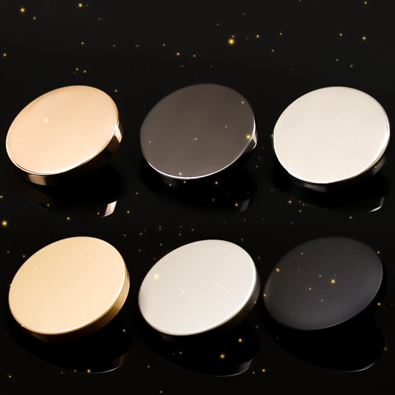 ボタン レディース メンズ メタル製 丸型 ラウンド ゴールド シルバー ブラック マット 光沢 コート ジャケット シャツ スーツ セーター ニット トレンチコート アウター 付け替え リメイク 手芸