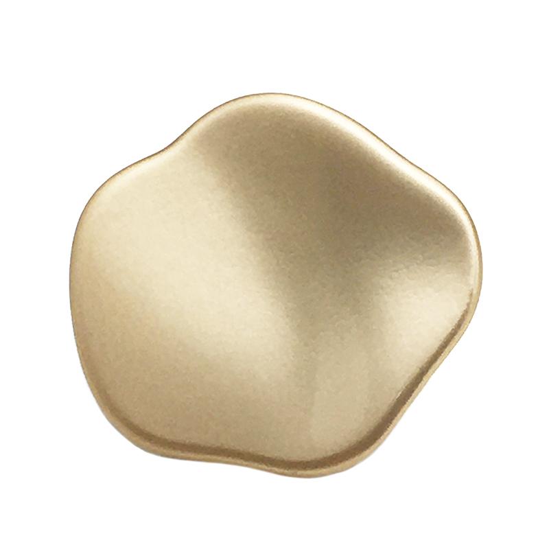 釦 レトロ 不規則 金属製 マット 変形 飾りボタン コート トレンチコート スーツ ジャケット アウター ハンドメイド リメイク ソーイング 手芸 ヴィンテージ風 マットゴールド マットシルバー