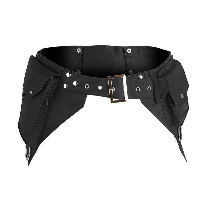 ウエストポーチ レディース 欧米風 ファッション 個性的 ウエストベルト 多ポケット ウエストシェイプ ..