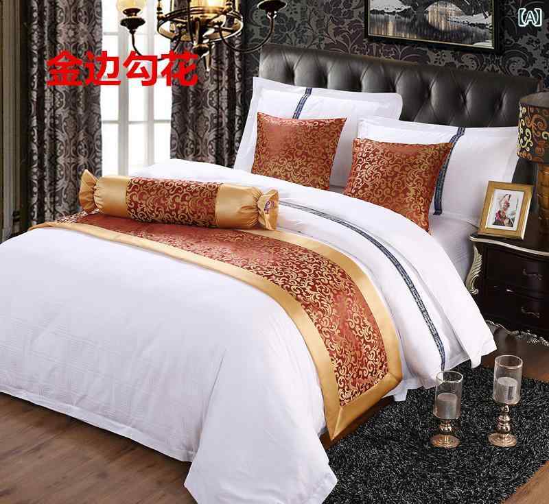 ベッドスロー おしゃれ ホテル ライナー ポリエステル シンプル モダン ヨーロピアン 客室 エレガント 上品 インテリア 花柄 スクエア クッション カバー 赤 ゴールド グレー