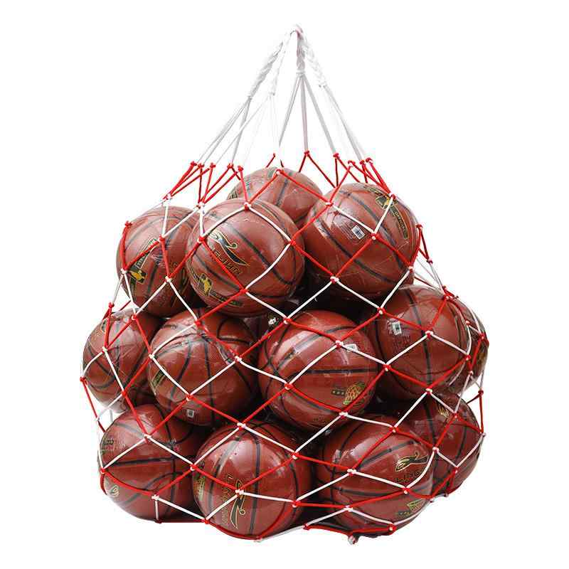 ボールバッグ キッズ 男の子 女の子 大容量 バスケットボール サッカー バレーボール フットサル 球技 スポーツ 部活動 練習 試合 アウトドア レジャー 頑丈 メッシュ素材 軽量 持ち運び便利 収納袋 巾着型 グリーン ブルー