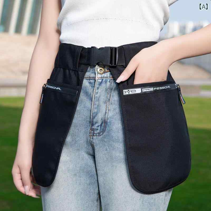 ウエストバッグ メンズ レディース 作業用 仕事用 旅行 ランニング スポーツ 大容量 多ポケット ファス..