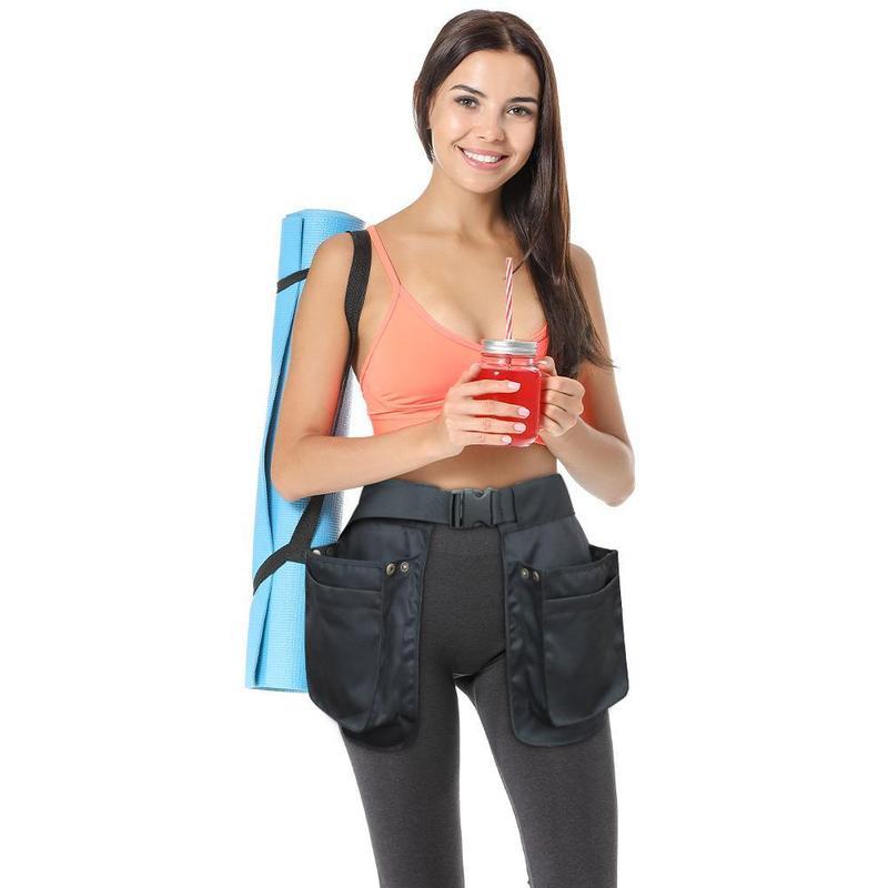 ウエストポーチ メンズ トレンド アウトドア スポーツ 多機能 多ポケット ジッパー 大容量 軽量 ポリエ..