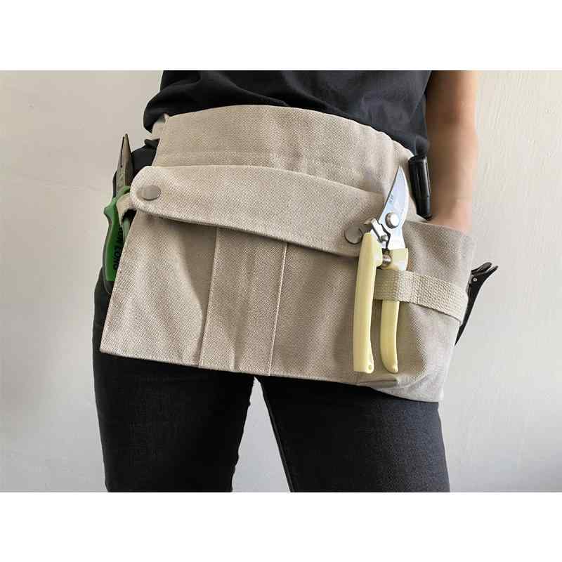 ウエストポーチ メンズ レディース キャンバス 厚手 丈夫 耐摩耗 工具入れ 道具入れ ツールポーチ 多機..