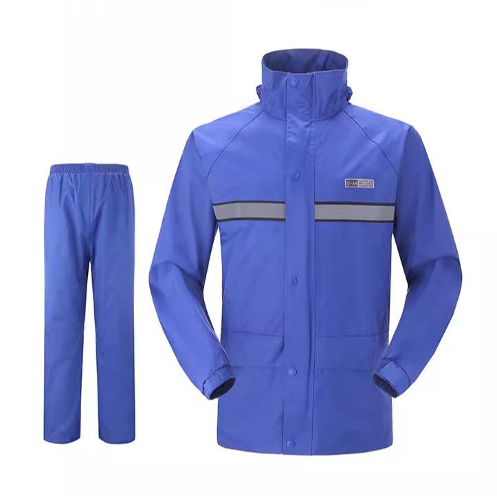 レインウェア メンズ レディース セパレート 上下セット 防水 撥水 防風 フェイスシールド フード付き 厚手 バイク 自転車 原付 デリバリー 通勤 通学 釣...